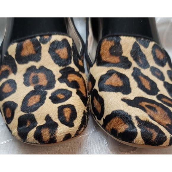 Sam Edelman Alvin Loafer Leopard Print Calf Hair Size 6.5M Holiday - Picture 4 of 6
